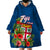 Polynesian Pride Fiji Wearable Blanket Hoodie Tropical Flowers and Tapa Pattern LT9 - Polynesian Pride