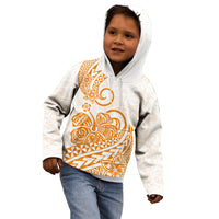 Polynesian Kid Hoodie Tribal Tattoo Gold Screen Color LT9 - Polynesian Pride