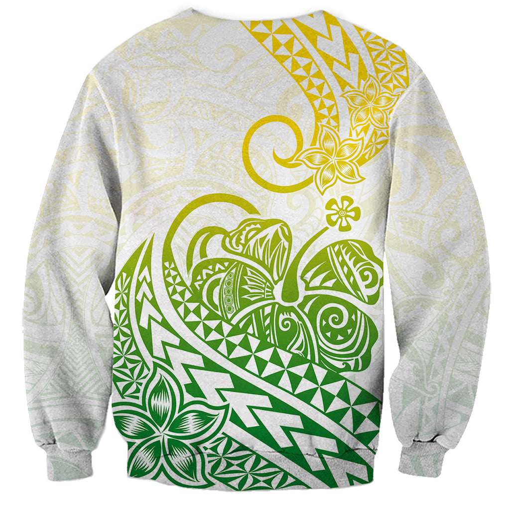 Polynesian Sweatshirt Tribal Tattoo Gradient 01 Screen Color LT9 - Polynesian Pride