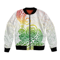 Polynesian Bomber Jacket Tribal Tattoo Gradient 02 Screen Color LT9 Unisex Gradient - Polynesian Pride