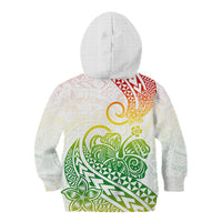 Polynesian Kid Hoodie Tribal Tattoo Gradient 02 Screen Color LT9 Zip Hoodie Gradient - Polynesian Pride
