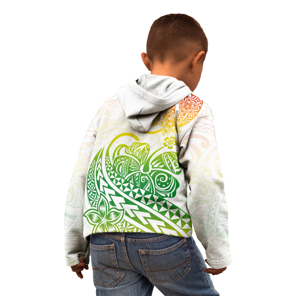 Polynesian Kid Hoodie Tribal Tattoo Gradient 02 Screen Color LT9 - Polynesian Pride