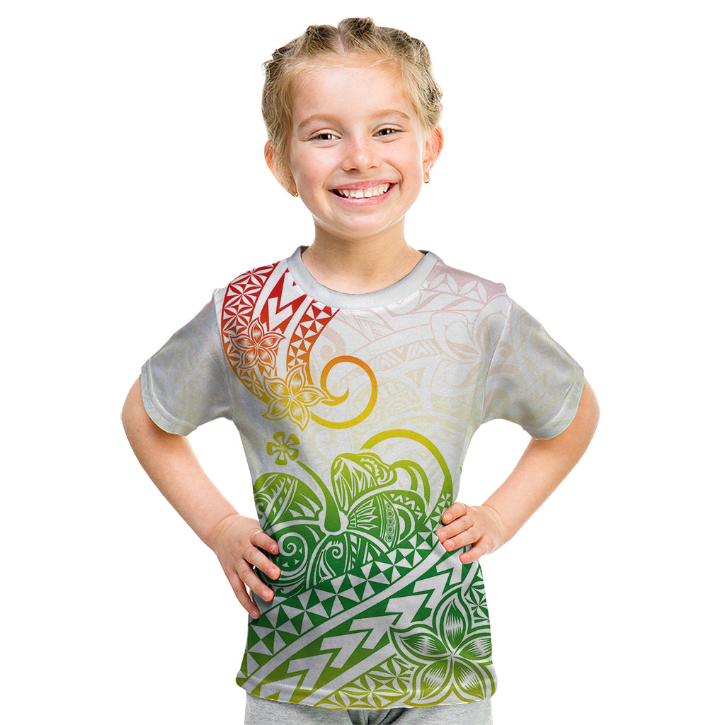 Polynesian Kid T Shirt Tribal Tattoo Gradient 02 Screen Color LT9 Gradient - Polynesian Pride