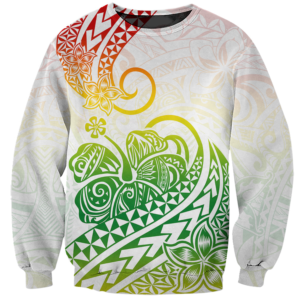 Polynesian Sweatshirt Tribal Tattoo Gradient 02 Screen Color LT9 Unisex Gradient - Polynesian Pride