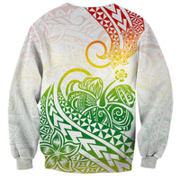 Polynesian Sweatshirt Tribal Tattoo Gradient 02 Screen Color LT9 - Polynesian Pride
