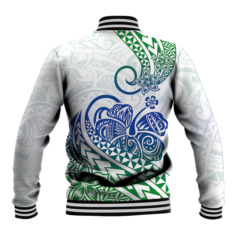 Polynesian Baseball Jacket Tribal Tattoo Gradient 03 Screen Color LT9 - Polynesian Pride