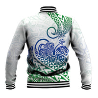 Polynesian Baseball Jacket Tribal Tattoo Gradient 03 Screen Color LT9 - Polynesian Pride