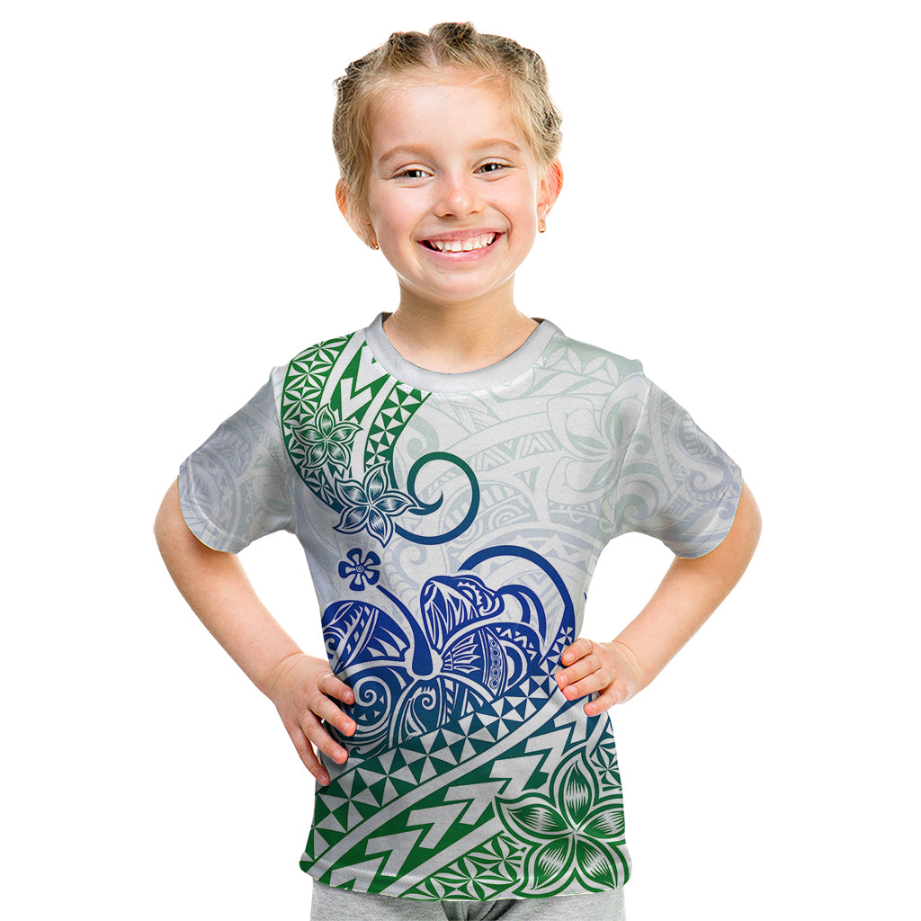 Polynesian Kid T Shirt Tribal Tattoo Gradient 03 Screen Color LT9 Gradient - Polynesian Pride