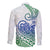 Polynesian Long Sleeve Button Shirt Tribal Tattoo Gradient 03 Screen Color LT9 - Polynesian Pride