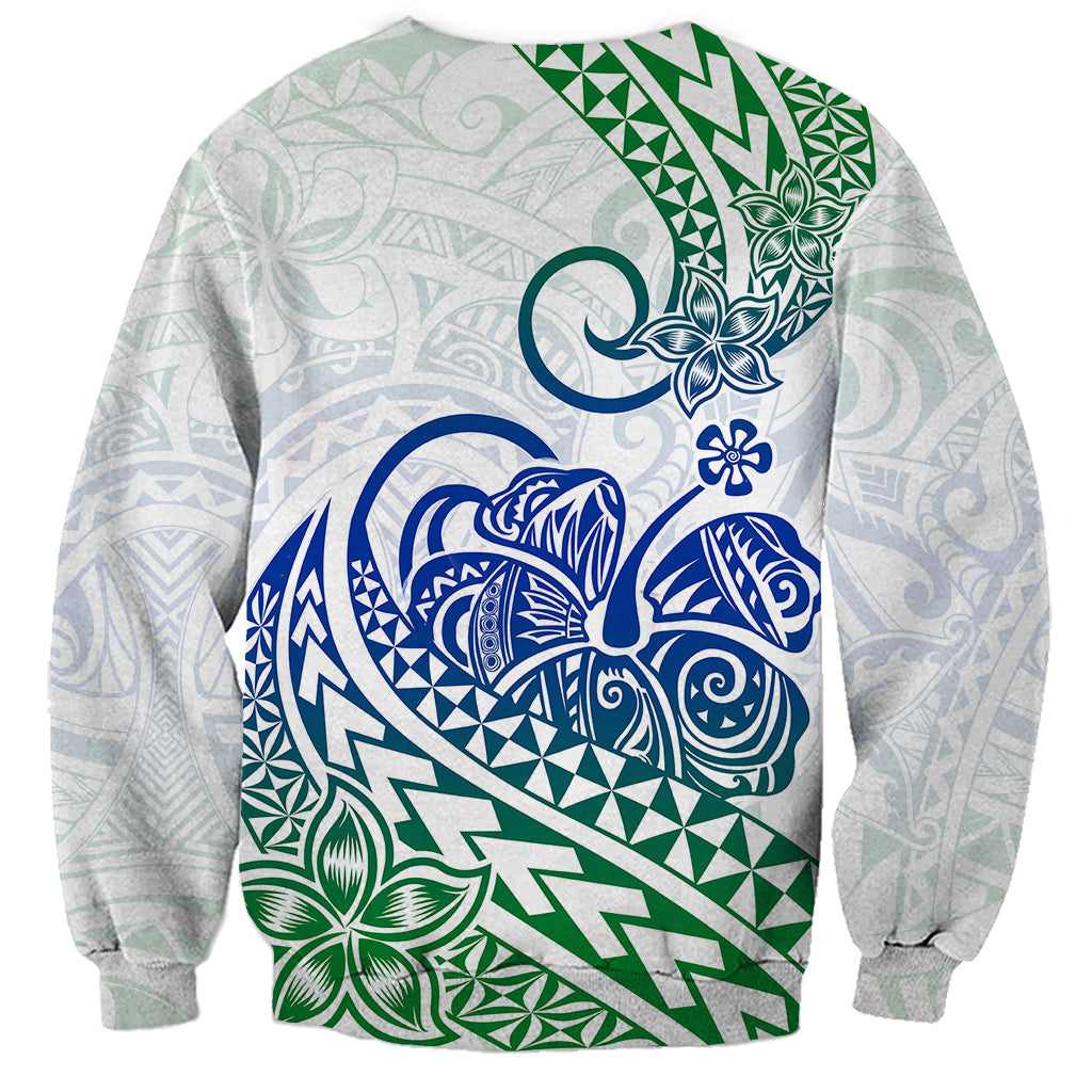 Polynesian Sweatshirt Tribal Tattoo Gradient 03 Screen Color LT9 - Polynesian Pride