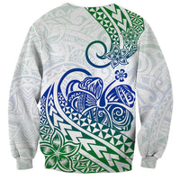 Polynesian Sweatshirt Tribal Tattoo Gradient 03 Screen Color LT9 - Polynesian Pride