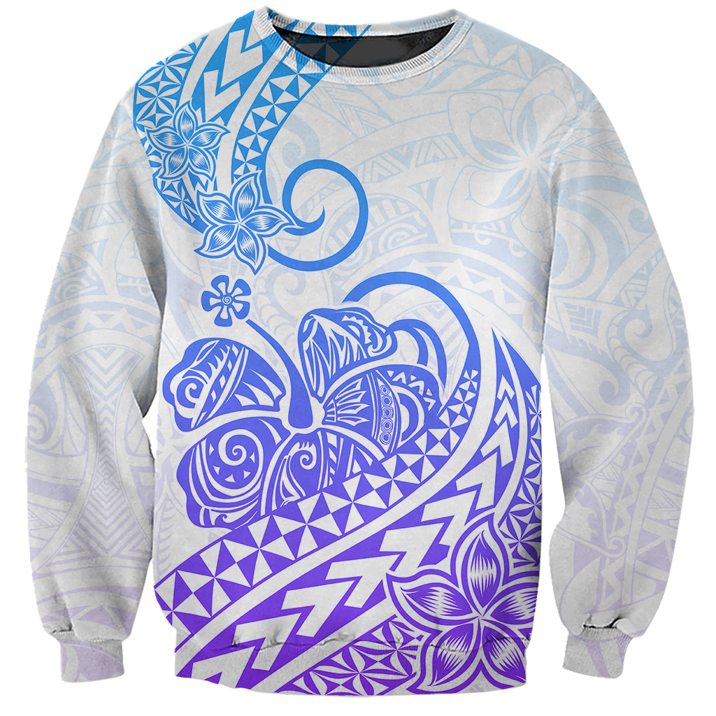 Polynesian Sweatshirt Tribal Tattoo Gradient 04 Screen Color LT9 Unisex Gradient - Polynesian Pride