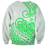 Polynesian Sweatshirt Tribal Tattoo Green Screen Color LT9 - Polynesian Pride
