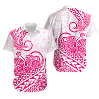 Polynesian Hawaiian Shirt Tribal Tattoo Pink Screen Color LT9 Pink - Polynesian Pride
