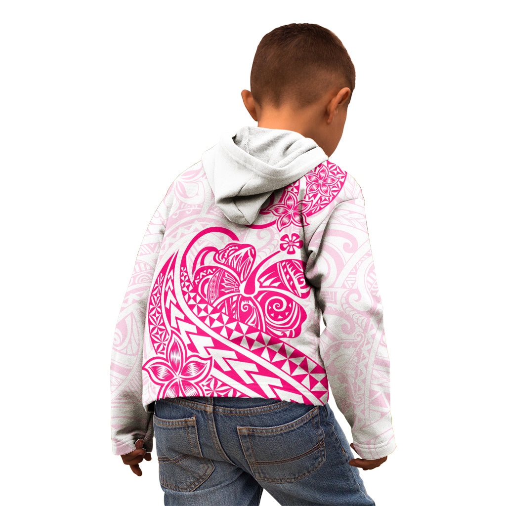 Polynesian Kid Hoodie Tribal Tattoo Pink Screen Color LT9 - Polynesian Pride