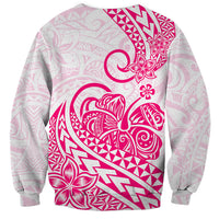 Polynesian Sweatshirt Tribal Tattoo Pink Screen Color LT9 - Polynesian Pride