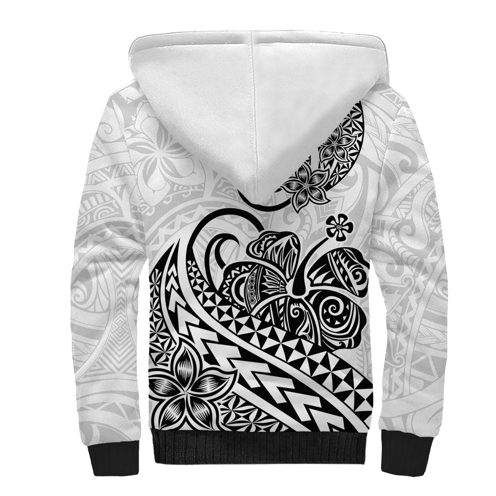 Polynesian Sherpa Hoodie Tribal Tattoo Black Screen Color LT9 - Polynesian Pride