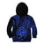 Polynesian Pride Guam Kid Hoodie With Polynesian Tribal Tattoo and Coat of Arms Blue Version LT9 Zip Hoodie Blue - Polynesian Pride