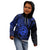 Polynesian Pride Guam Kid Hoodie With Polynesian Tribal Tattoo and Coat of Arms Blue Version LT9 - Polynesian Pride