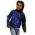 Polynesian Pride Guam Kid Hoodie With Polynesian Tribal Tattoo and Coat of Arms Blue Version LT9 - Polynesian Pride