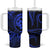 Polynesian Guam Coat of Arms Tumbler With Handle Polynesian Tribal Tattoo Blue Version