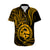 Polynesian Pride Guam Hawaiian Shirt With Polynesian Tribal Tattoo and Coat of Arms Gold Version LT9 - Polynesian Pride