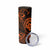 Polynesian Guam Coat of Arms Skinny Tumbler Polynesian Tribal Tattoo Orange Version