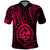 Polynesian Pride Guam Polo Shirt With Polynesian Tribal Tattoo and Coat of Arms Pink Version LT9 Pink - Polynesian Pride