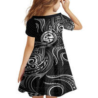 Polynesian Guam Coat of Arms Family Matching Tank Maxi Dress and Hawaiian Shirt Polynesian Tribal Tattoo Black Version LT9 - Polynesian Pride