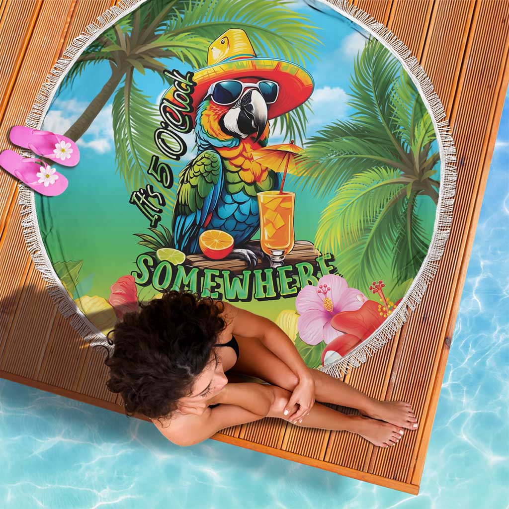 Always 5 O'clock Beach Blanket Hawaiian Tropical Parrot - Polynesian Pride