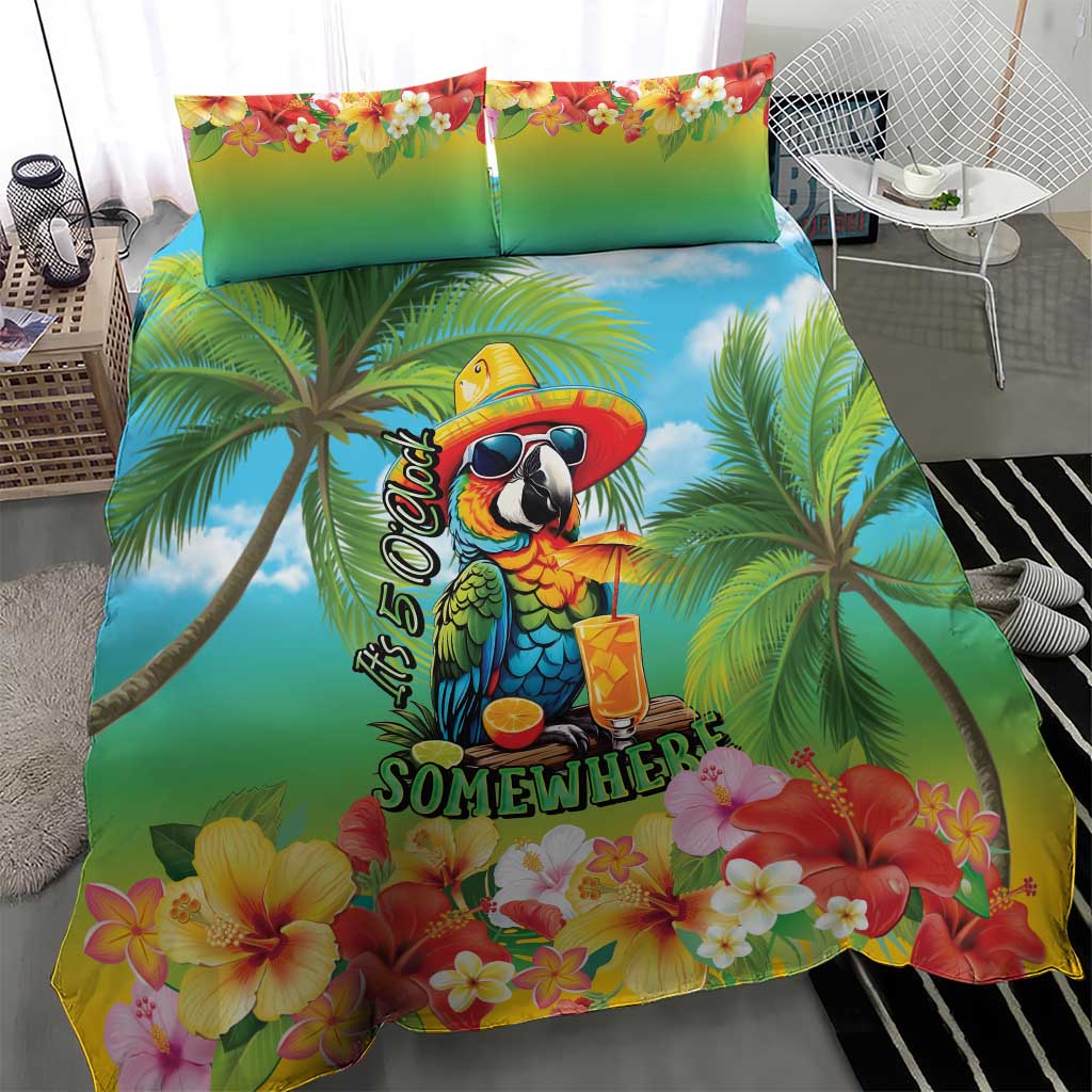 Always 5 O'clock Bedding Set Hawaiian Tropical Parrot - Polynesian Pride