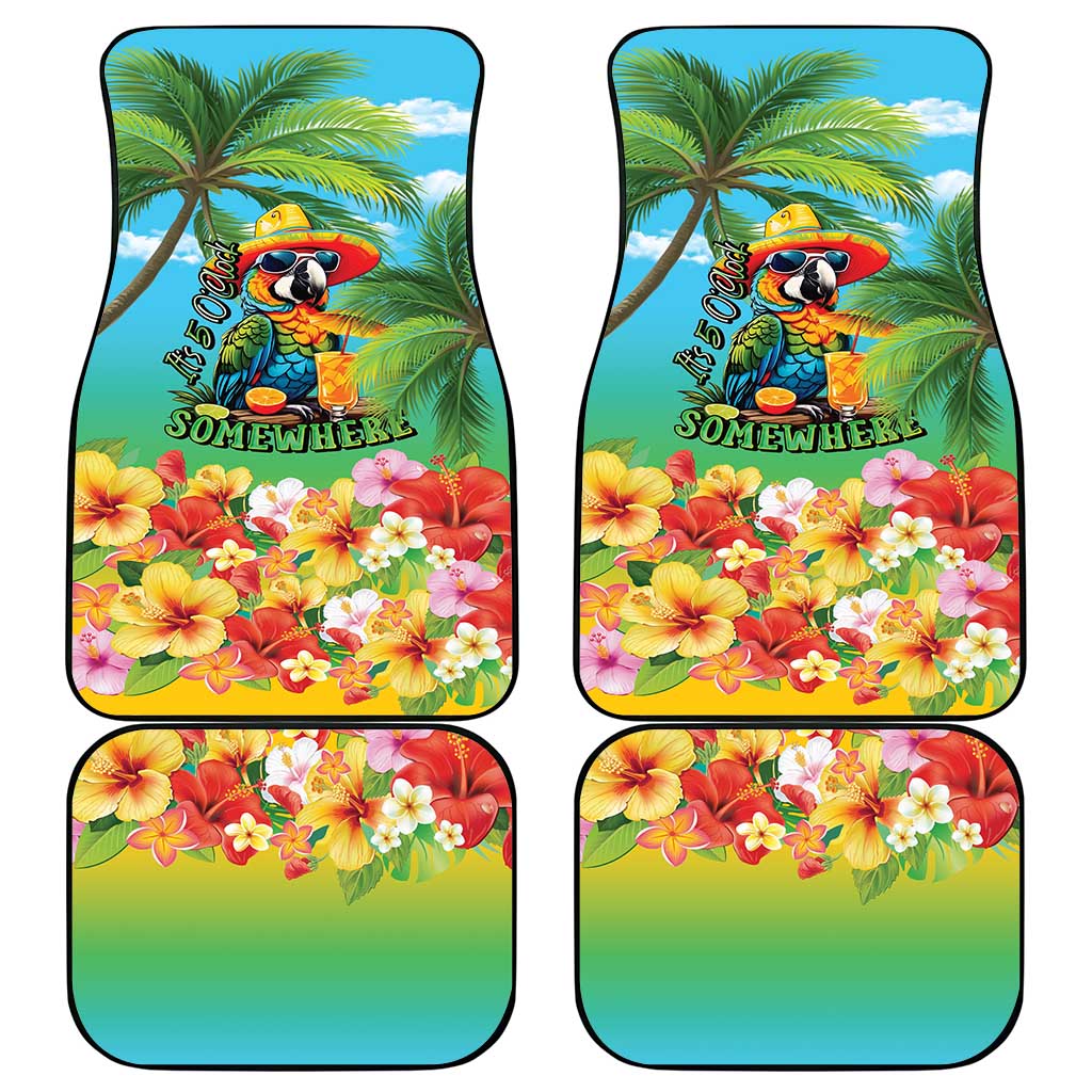 Always 5 O'clock Car Mats Hawaiian Tropical Parrot - Polynesian Pride