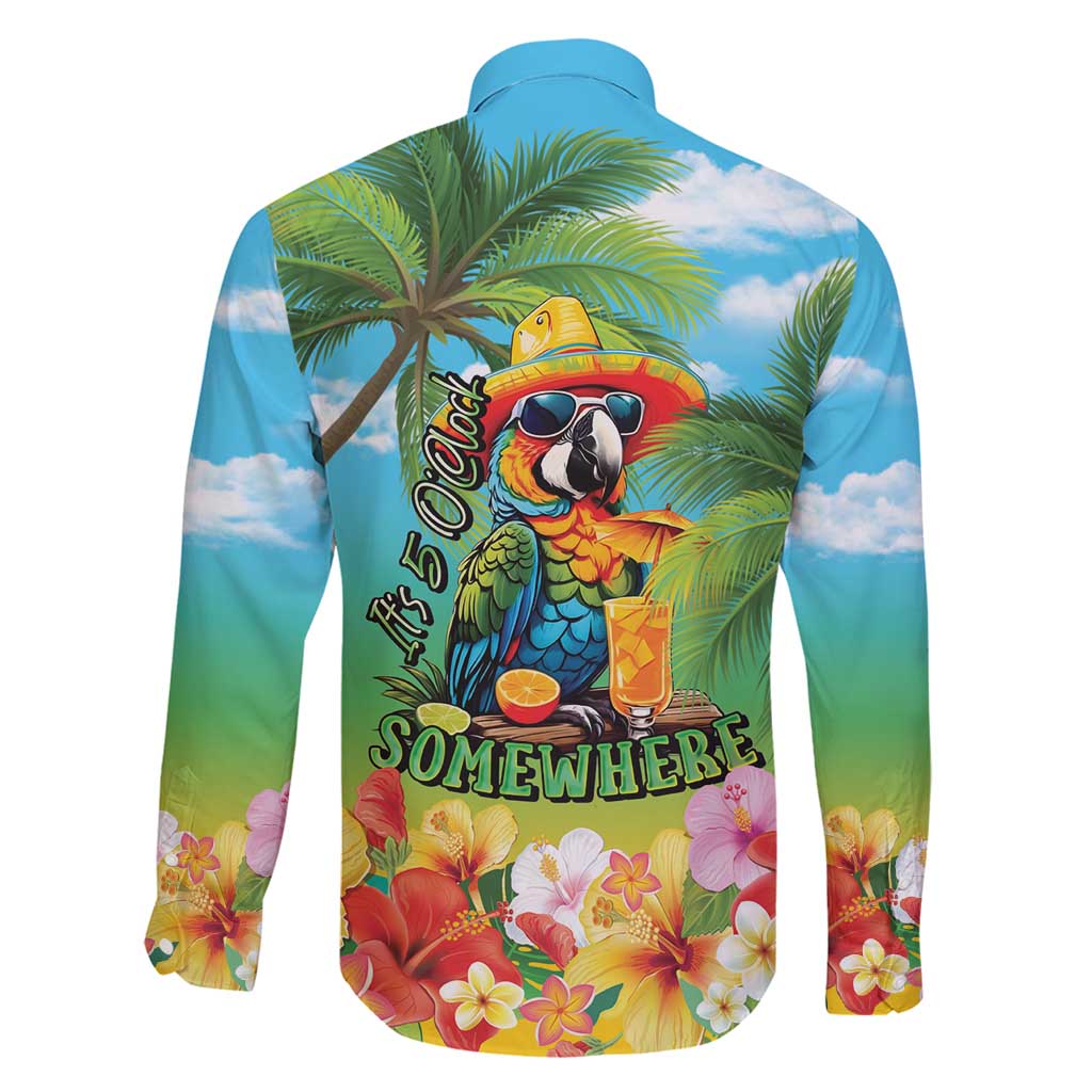 Always 5 O'clock Family Matching Puletasi and Hawaiian Shirt Hawaiian Tropical Parrot - Polynesian Pride