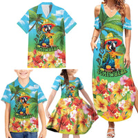 Always 5 O'clock Family Matching Summer Maxi Dress and Hawaiian Shirt Hawaiian Tropical Parrot - Polynesian Pride