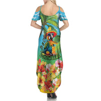 Always 5 O'clock Family Matching Summer Maxi Dress and Hawaiian Shirt Hawaiian Tropical Parrot - Polynesian Pride