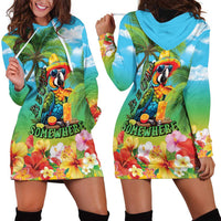 Always 5 O'clock Hoodie Dress Hawaiian Tropical Parrot - Polynesian Pride