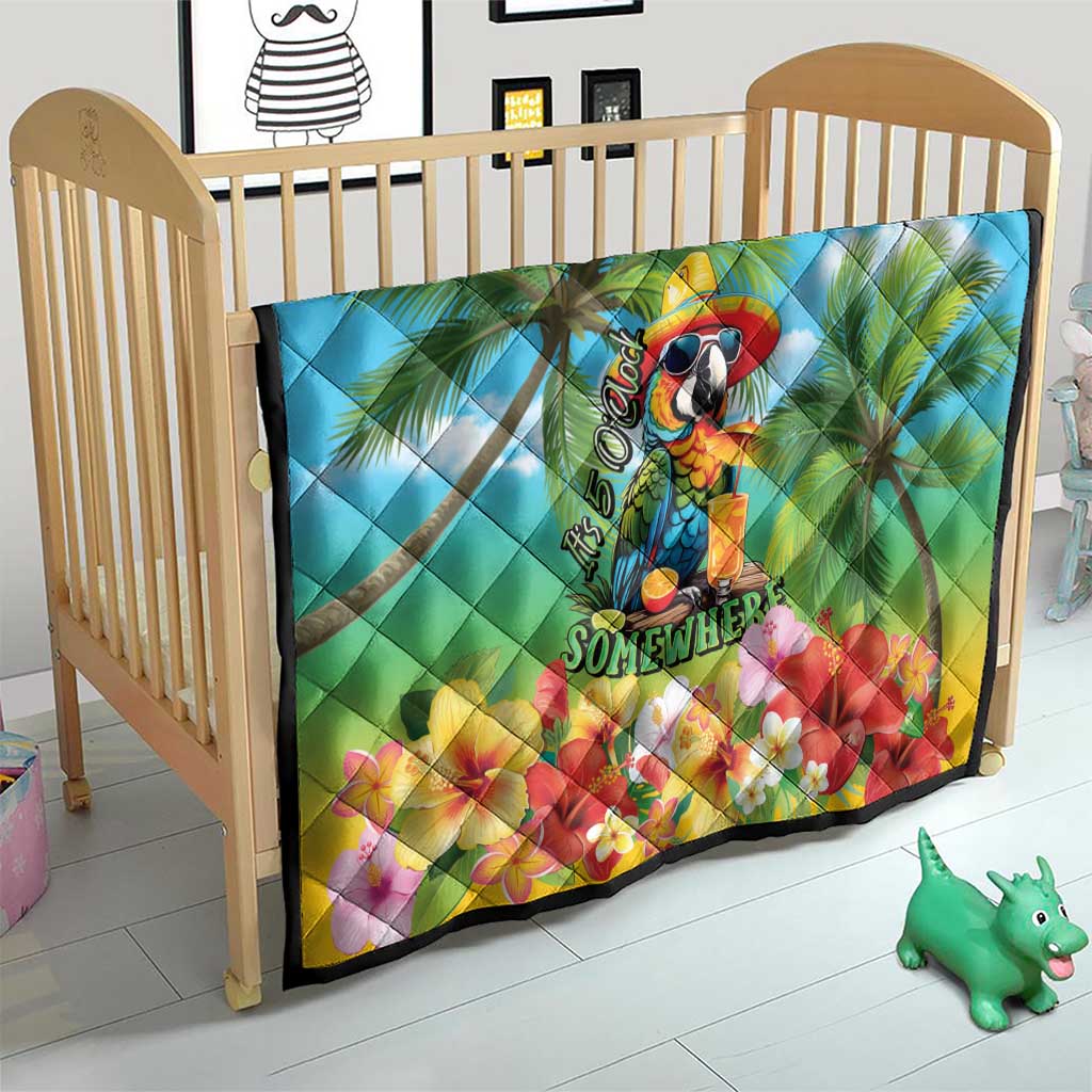 Always 5 O'clock Quilt Hawaiian Tropical Parrot - Polynesian Pride