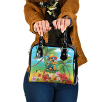 Always 5 O'clock Shoulder Handbag Hawaiian Tropical Parrot LT9 One Size Blue - Polynesian Pride