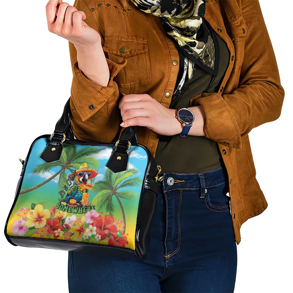 Always 5 O'clock Shoulder Handbag Hawaiian Tropical Parrot LT9 - Polynesian Pride