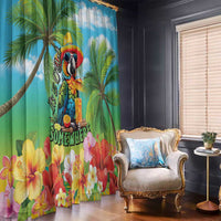 Always 5 O'clock Window Curtain Hawaiian Tropical Parrot LT9 - Polynesian Pride