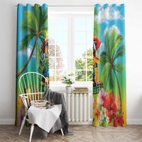 Always 5 O'clock Window Curtain Hawaiian Tropical Parrot LT9 - Polynesian Pride