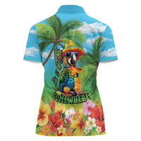 Always 5 O'clock Women Polo Shirt Hawaiian Tropical Parrot - Polynesian Pride