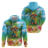 Always 5 O'clock Zip Hoodie Hawaiian Tropical Parrot - Polynesian Pride