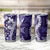 Hawaii Puakenikeni and Maile Lei Tumbler Cup Purple Japanese Wave Style - Polynesian Pride