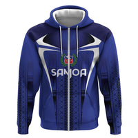 2026 Rugby Nations Series Custom Manu Samoa Hoodie LT9 Zip Hoodie Blue - Polynesian Pride