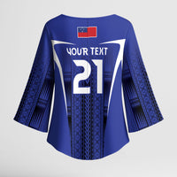 2026 Rugby Nations Series Custom Manu Samoa Kimono Sleeve Blouse LT9 - Polynesian Pride
