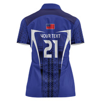 2026 Rugby Nations Series Custom Manu Samoa Women Polo Shirt LT9 - Polynesian Pride