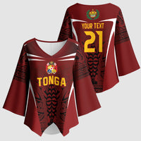 2026 Rugby Nations Series Custom Tonga Ikale Tahi Kimono Sleeve Blouse LT9 - Polynesian Pride