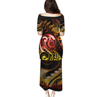 New Zealand Puletasi Aotearoa Wisdom Face Maori Fern Tattoo Arty LT9 - Polynesian Pride