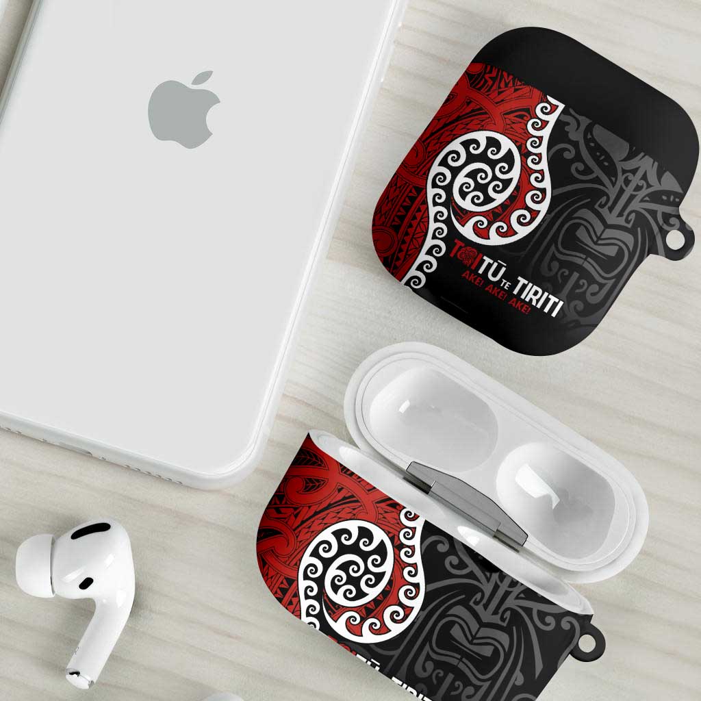 Honour The Treaty New Zealand AirPods Case Toitu Te Tiriti Ake Ake Ake - Polynesian Pride